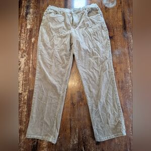 Fashion Bug Vintage Y2K Women's Corduroy Pants in Tan Size 12P Straight Leg